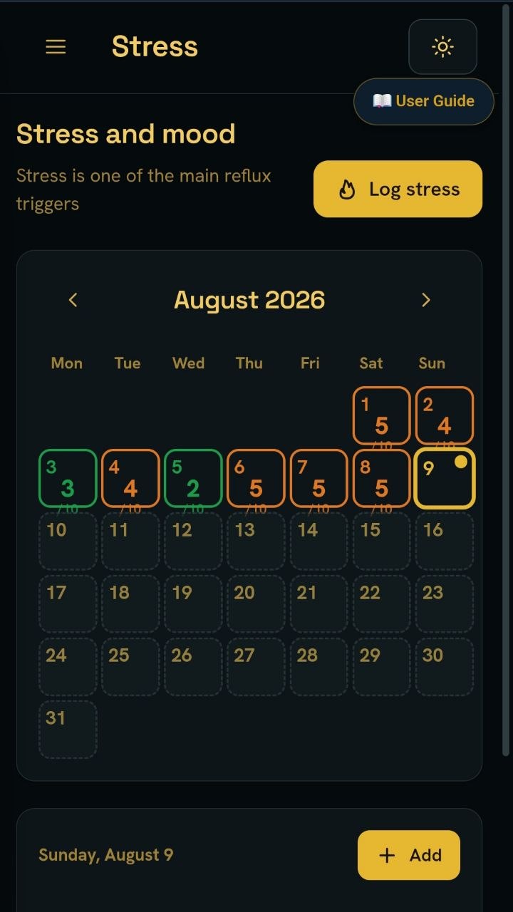 StomachEaser stress tracker