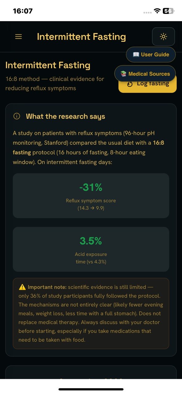 StomachEaser intermittent fasting research information and limitations